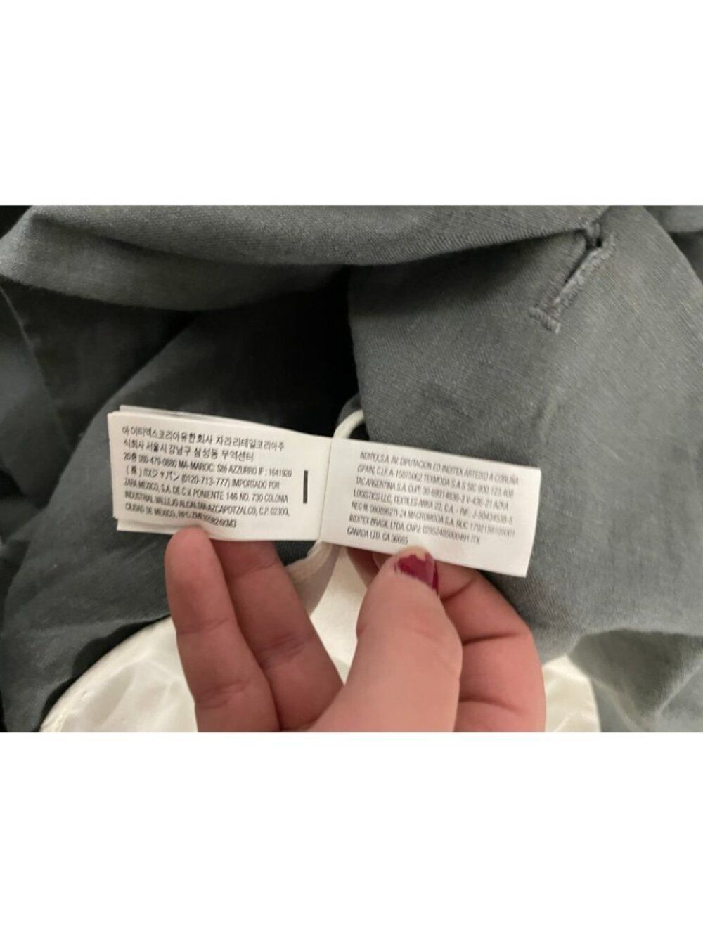 Zara Mens Blazer Suit Jacket Blazer EU 52 US 42 Gray green Linen 0706/728 NWT - Picture 8 of 13